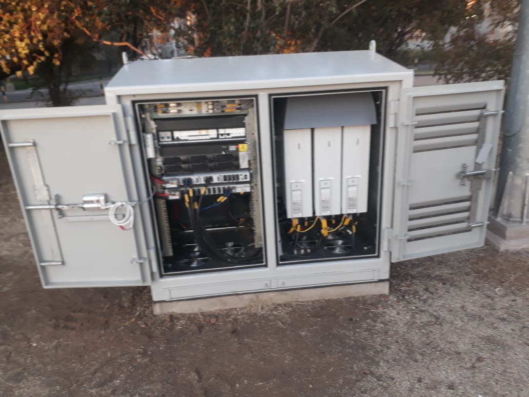 Telecommunications Infrastructure - 4-Door Cabinet with RRUs